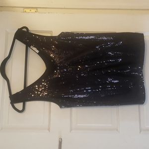 Black Sequined Top